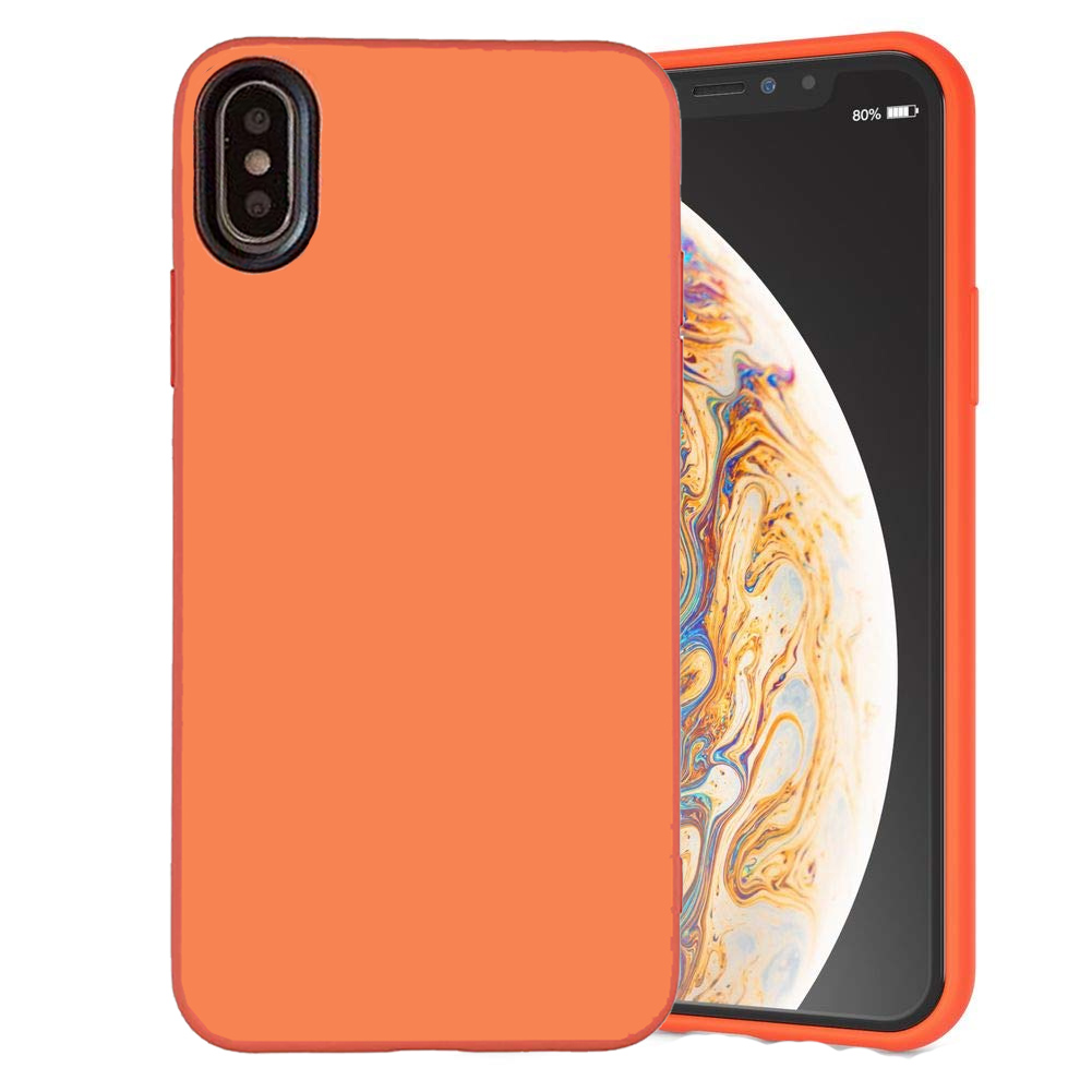 Vooruitgang klant moed iPhone XR TPU Hoesje Oranje - Shockproof - Full Body Cover - IYUPP