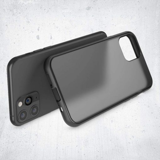 IYUPP iPhone 12 / 12 Pro Hoesje Bumper Zwart - Afbeelding 2