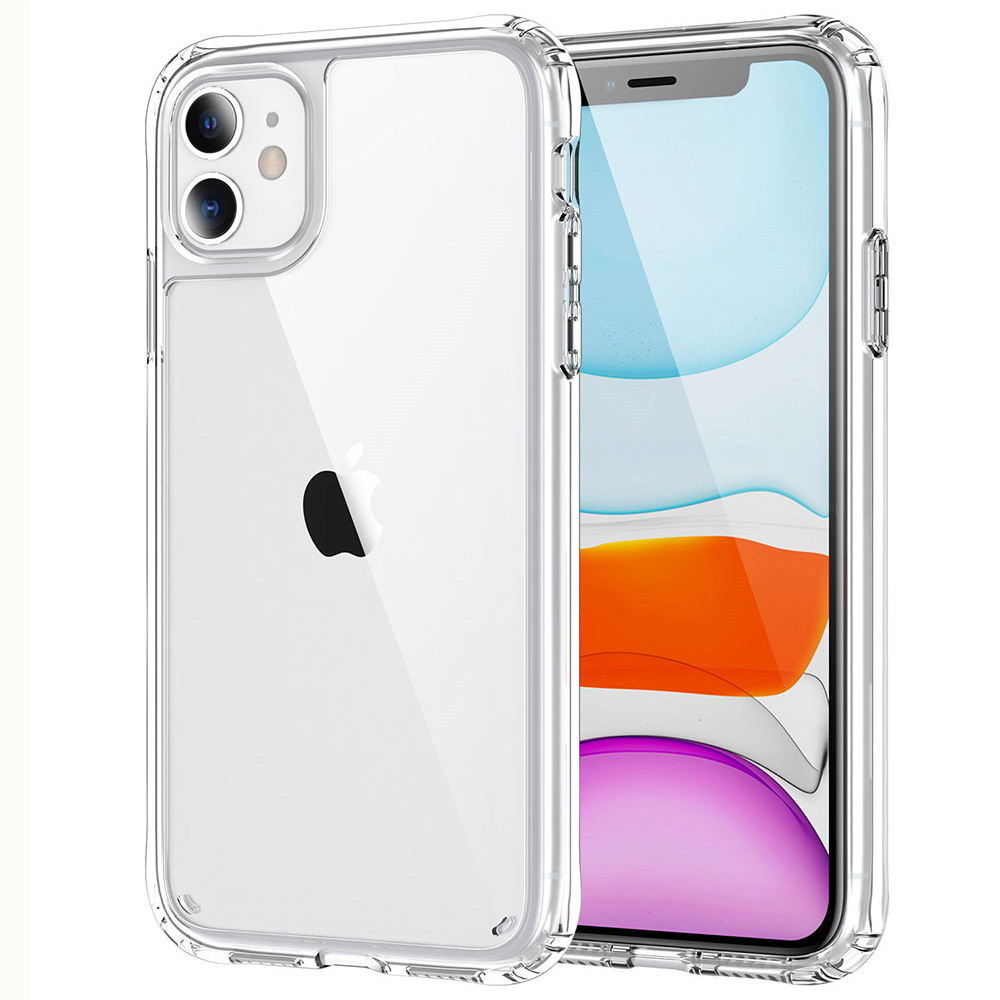Mislukking Bezighouden Gedwongen iPhone 12 / 12 Pro Bumper Hoesje Transparant Shockproof Cover - IYUPP