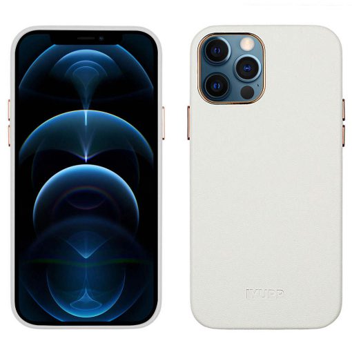 IYUPP iPhone 11 Hoesje Leer Wit - Afbeelding 2