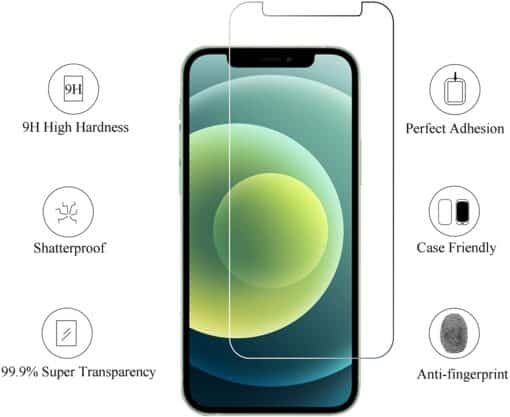 IYUPP iPhone 11 Screenprotector Glas Set 3 stuks - Afbeelding 2