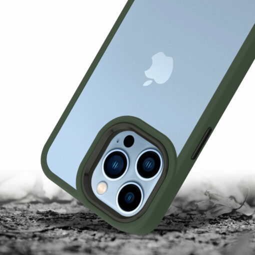 IYUPP iPhone 14 Pro Hoesje Bumper Groen x Transparant - Afbeelding 4