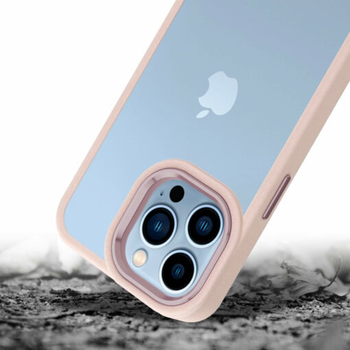 IYUPP iPhone 14 Pro Hoesje Bumper Roze x Transparant - Afbeelding 4